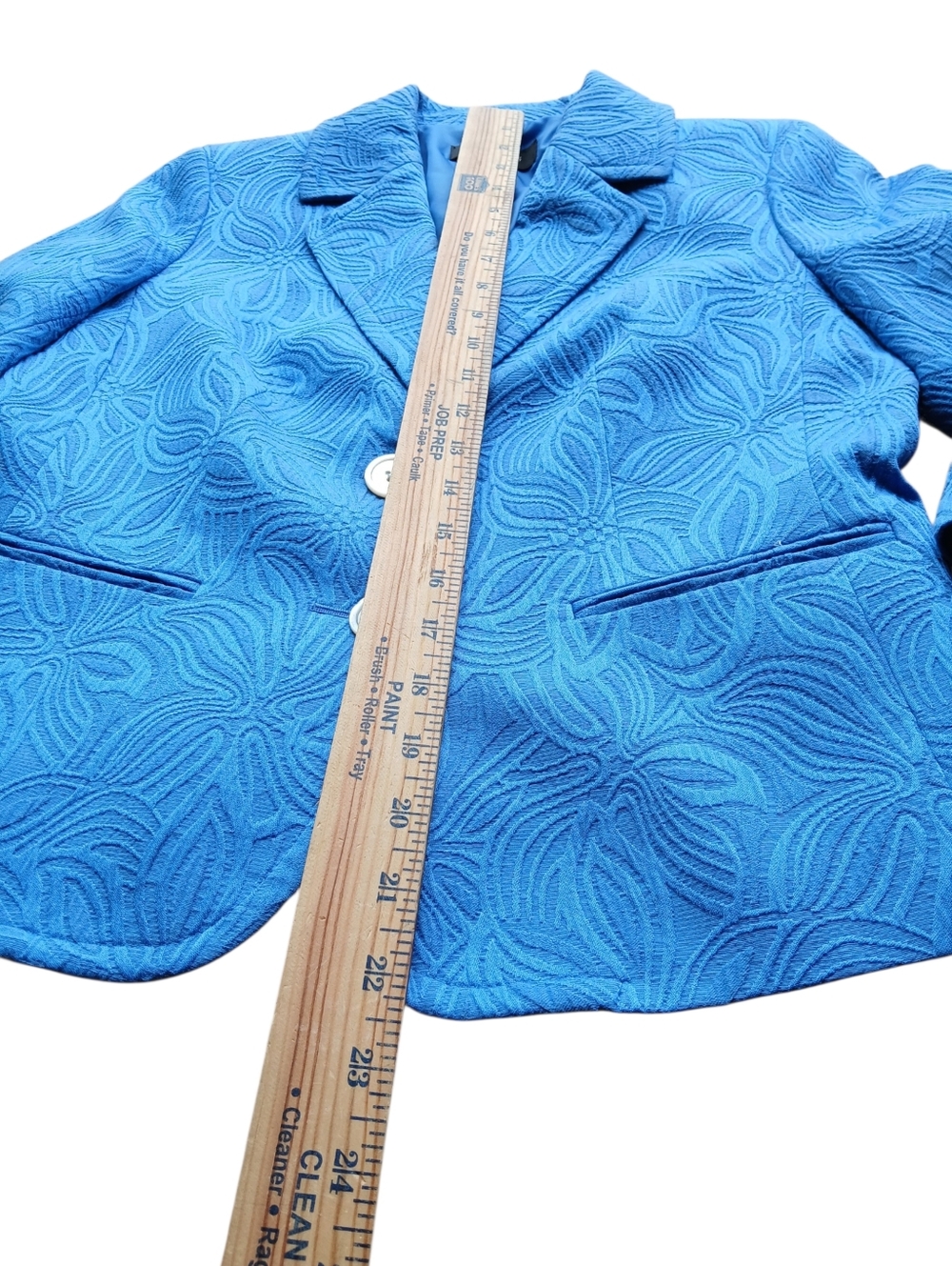 Talbots Women's Size Medium Blue Textured Sheath Dress And Jacket - Picture 9 of 12